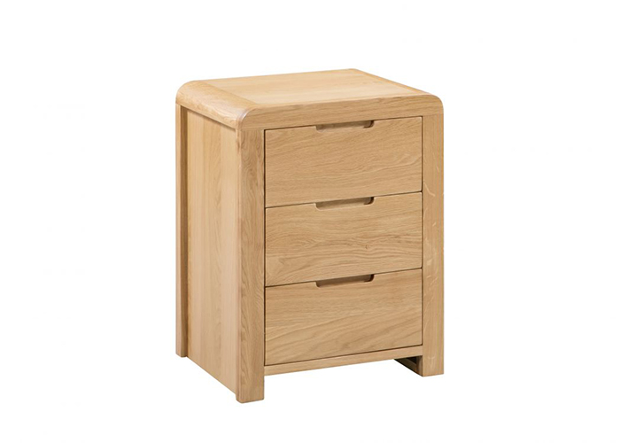 Curve 3 Drawer Bedside Curve 3 Drawer Bedside